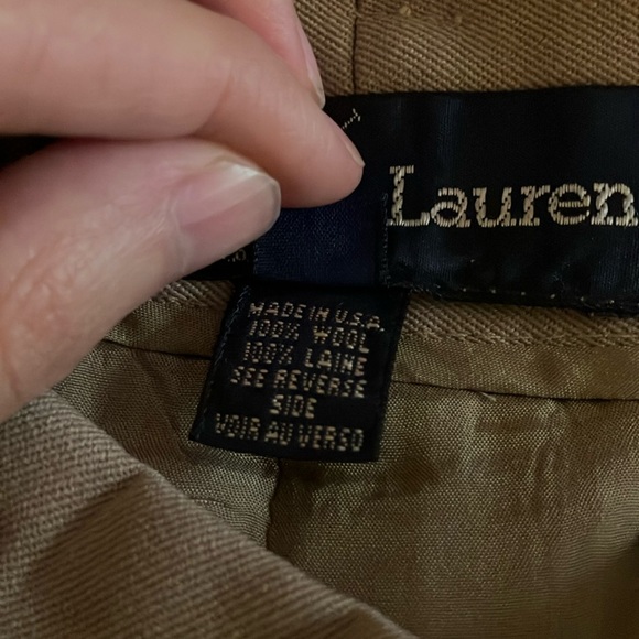 Ralph Lauren Blue Label Tan Khaki Beige Pencil Skirt, 10 - Picture 5 of 5